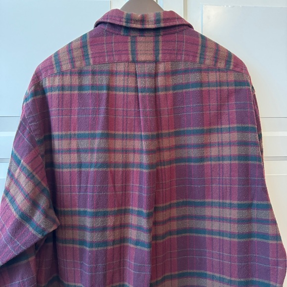 Vintage Y2K Ralph Lauren Heavyweight Flannel Shirt Jacket - size L - Picture 7 of 14